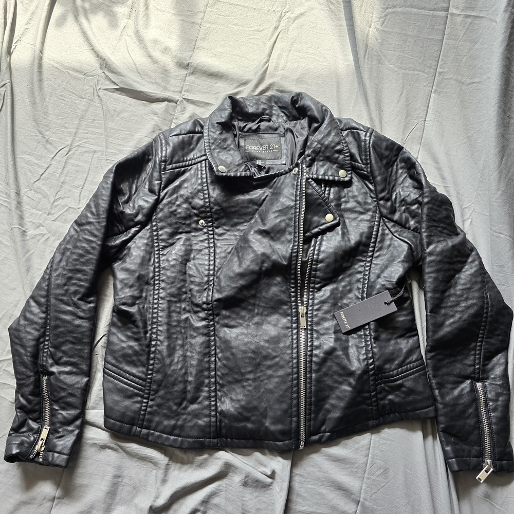 Forever 21 Black Faux Leather Jacket